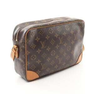 Louis Vuitton Trocadero Shoulder Bag Canvas Leather Monogram Brown